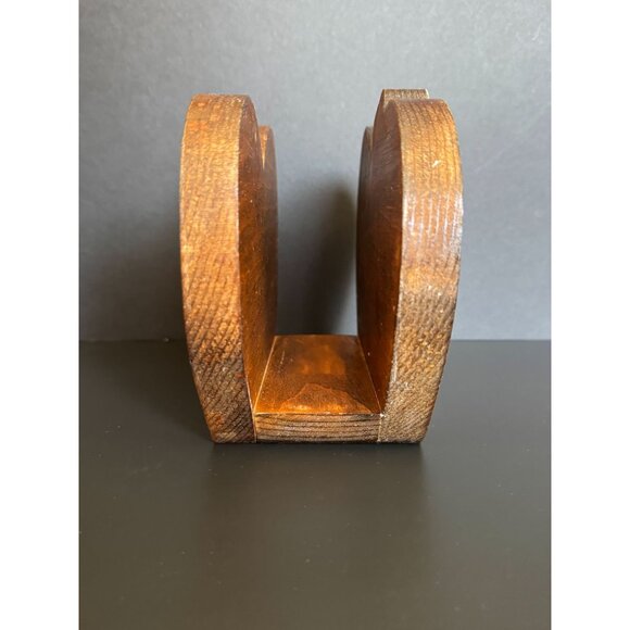 Vintage Hand-Painted Wooden Napkin Holder With Bunny & Sheep Design - Picture 11 of 13